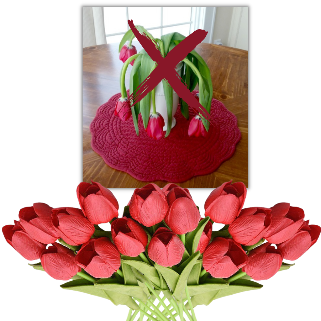 Kunstige tulipanblomster (10 stk)