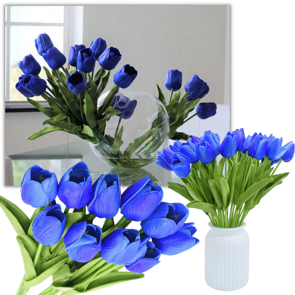Kunstige tulipanblomster (10 stk)