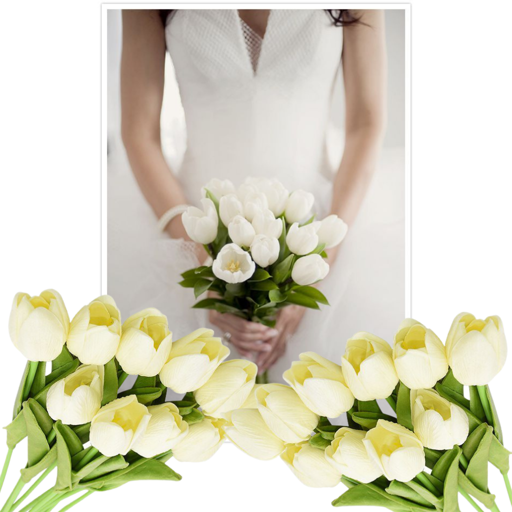 Kunstige tulipanblomster (10 stk)