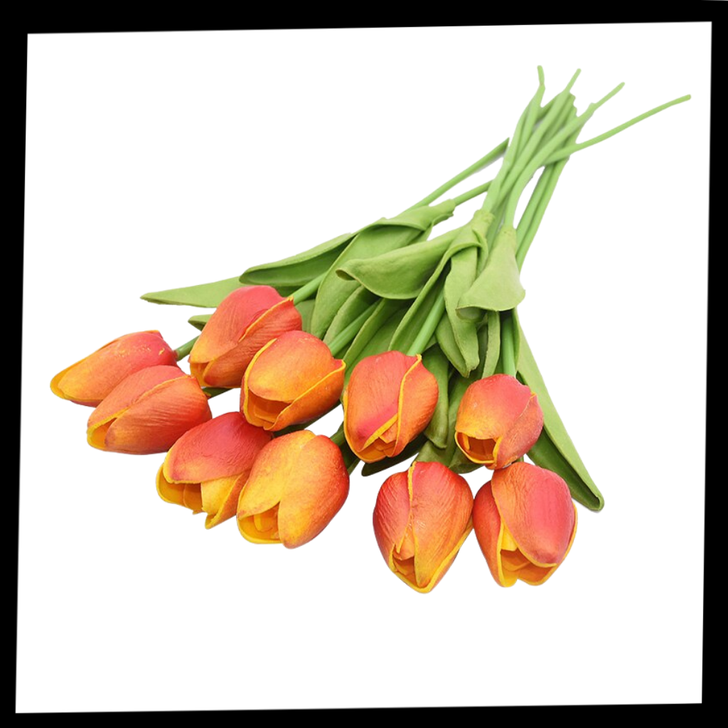 Kunstige tulipanblomster (10 stk)