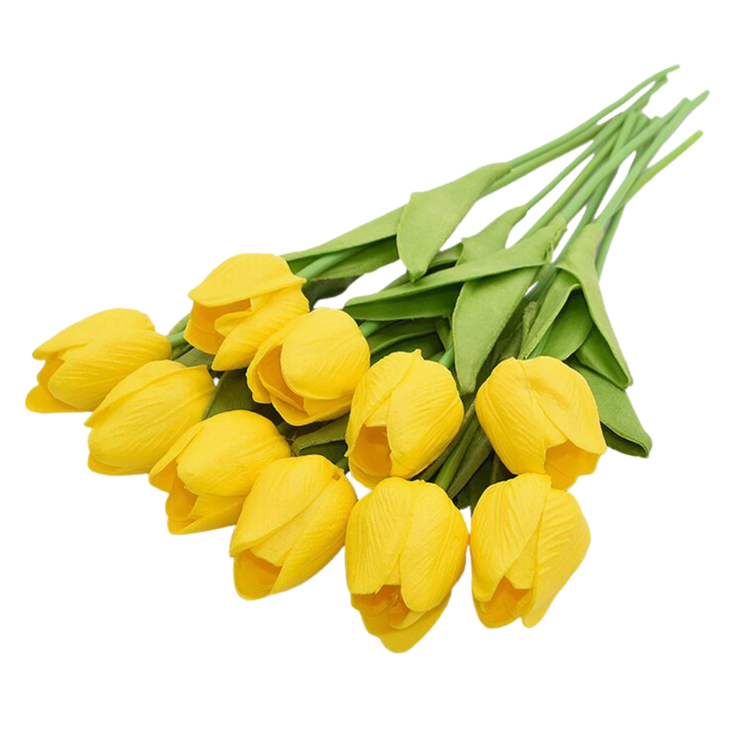 Kunstige tulipanblomster (10 stk)