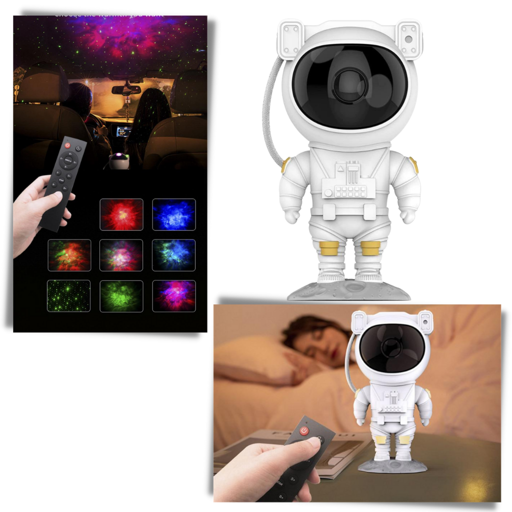 Astronaut projektor nattlampe