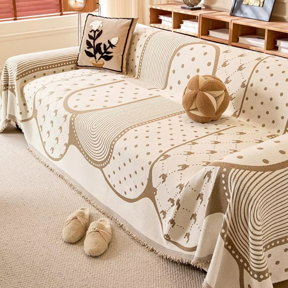 Norvo | Asymmetrisk Blob Chenille Sofa Cover