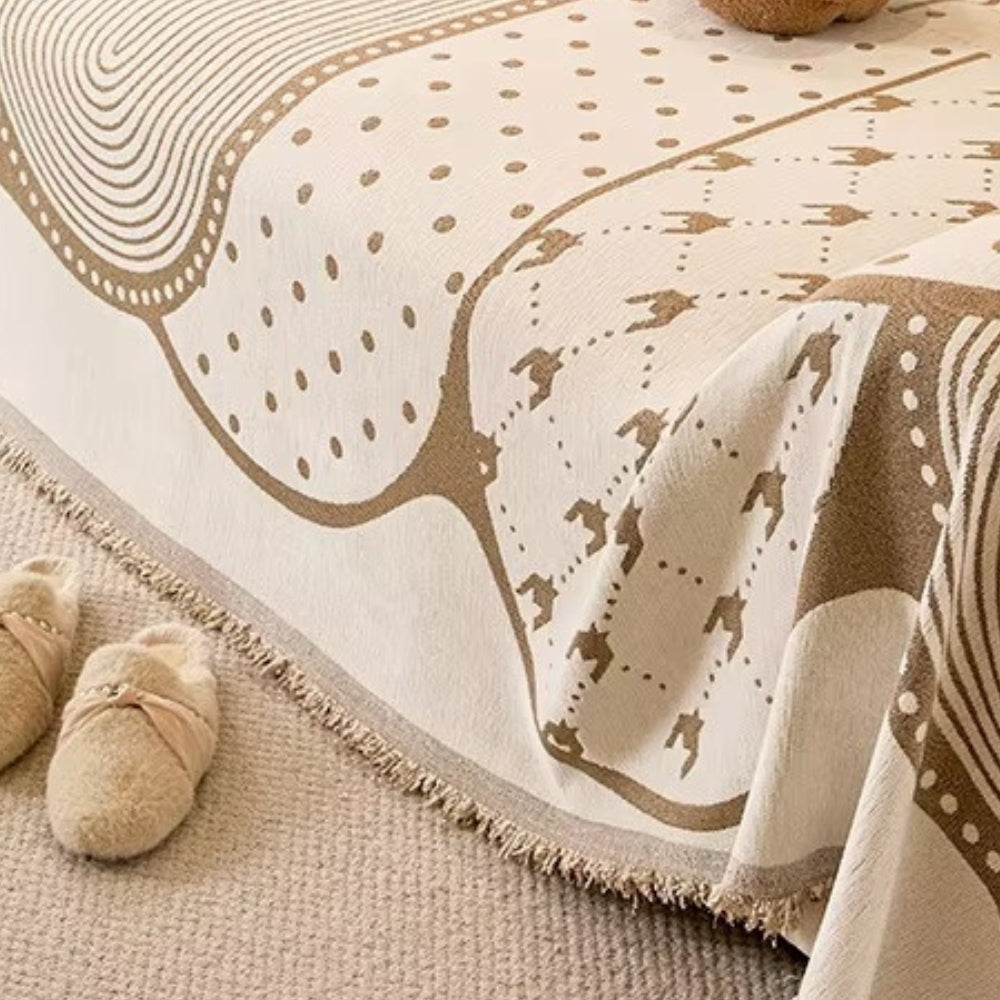 Norvo | Asymmetrisk Blob Chenille Sofa Cover