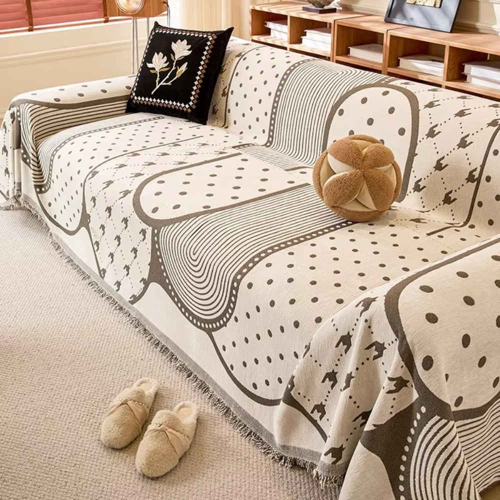 Norvo | Asymmetrisk Blob Chenille Sofa Cover