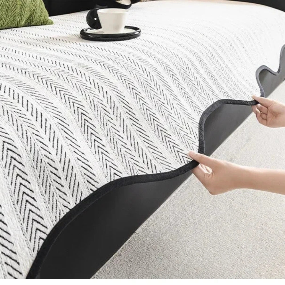 Norvo | Aurivelle Fiskebein Scallop Edge Sofa Deksel