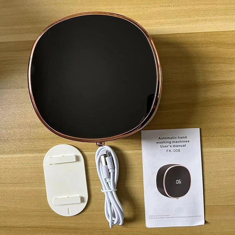 Norvo | Cleon 5-i-1 Smart Automatisk Såpedispenser med LED-skjerm – Berøringsfri, Oppladbar & Veggmonterbar