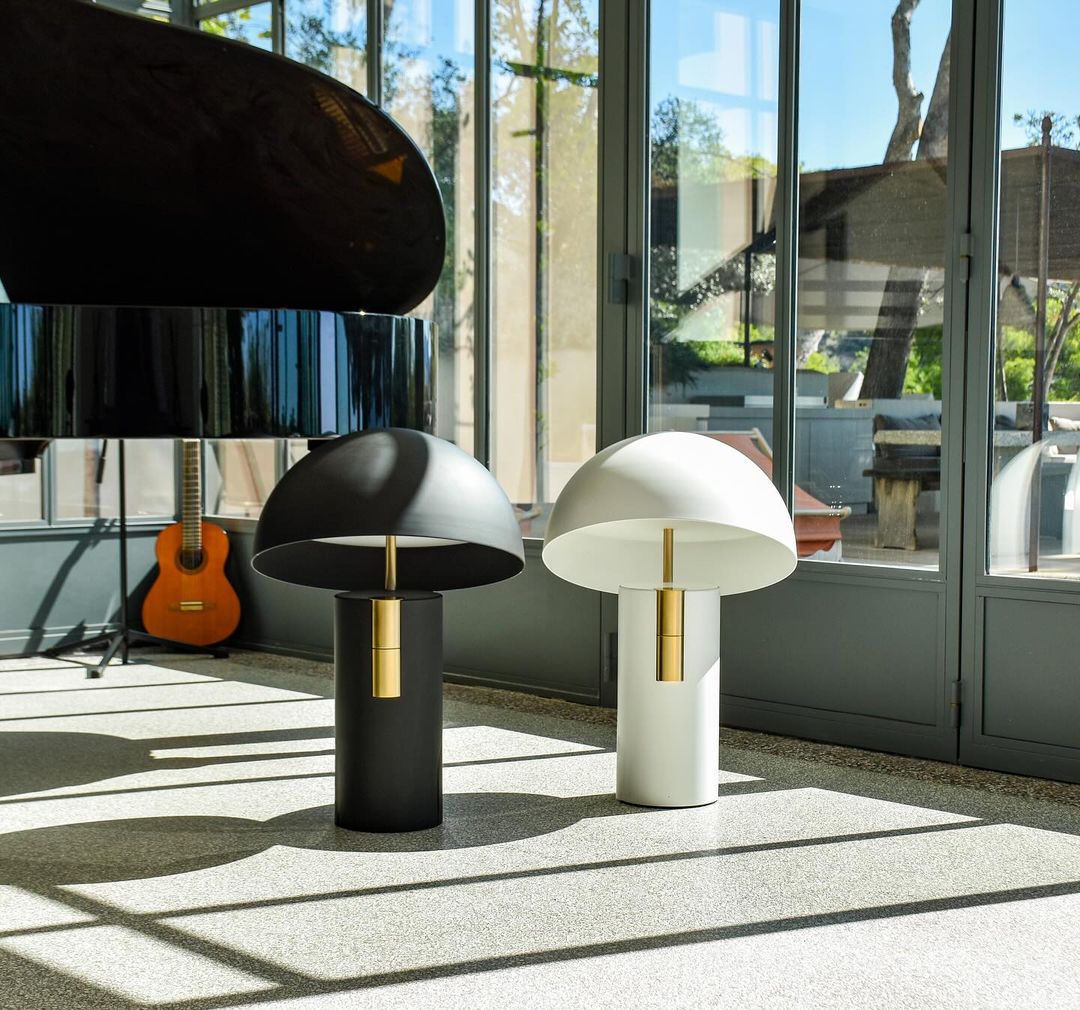 Norvo | Bordlampe - RetroWave - Minimalistisk & Justerbart Design - Chic Moderne Eleganse