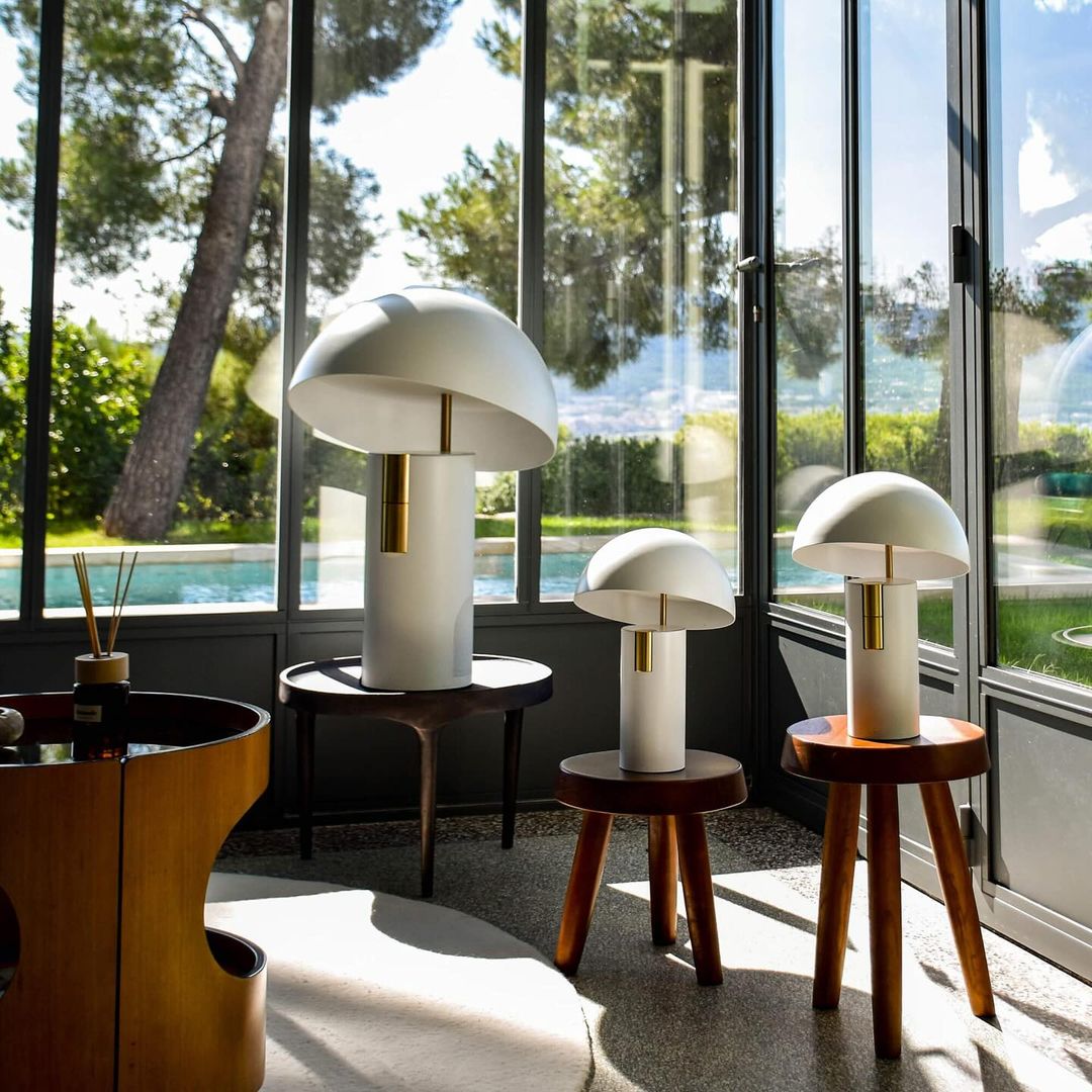 Norvo | Bordlampe - RetroWave - Minimalistisk & Justerbart Design - Chic Moderne Eleganse