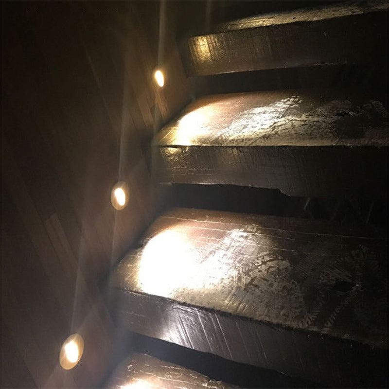 Norvo | Moderne Art Deco Rund Firkan Aluminium Vanntett LED Vegglys for Gangene