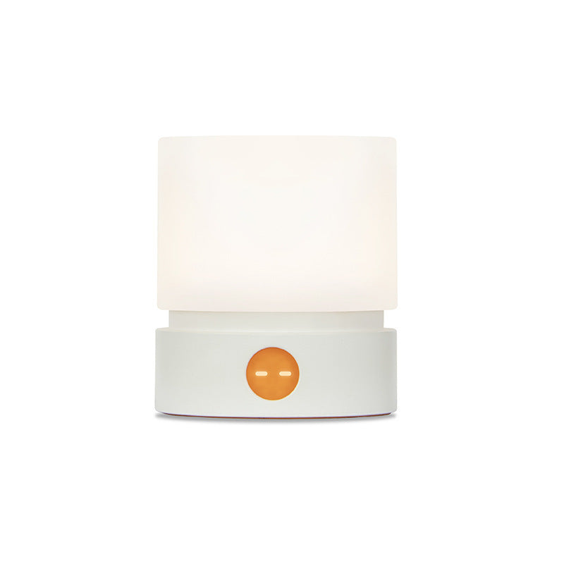 Norvo | Moderne nordisk timer oppladbar ABS HIPS silikon sylinder LED bordlampe nattlys for natbordet