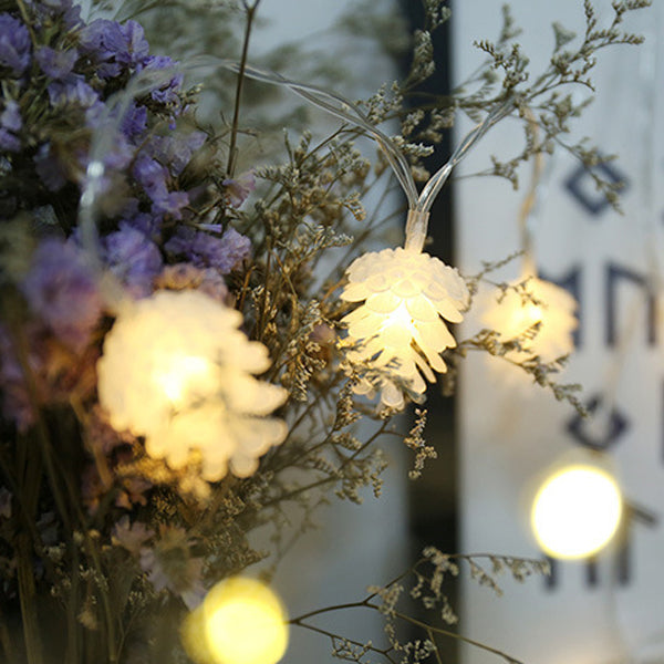 Norvo | Moderne Art Deco Vanntett Solbatteri PVC Kongle LED Lyskjede For Hage & Utendørs Patio