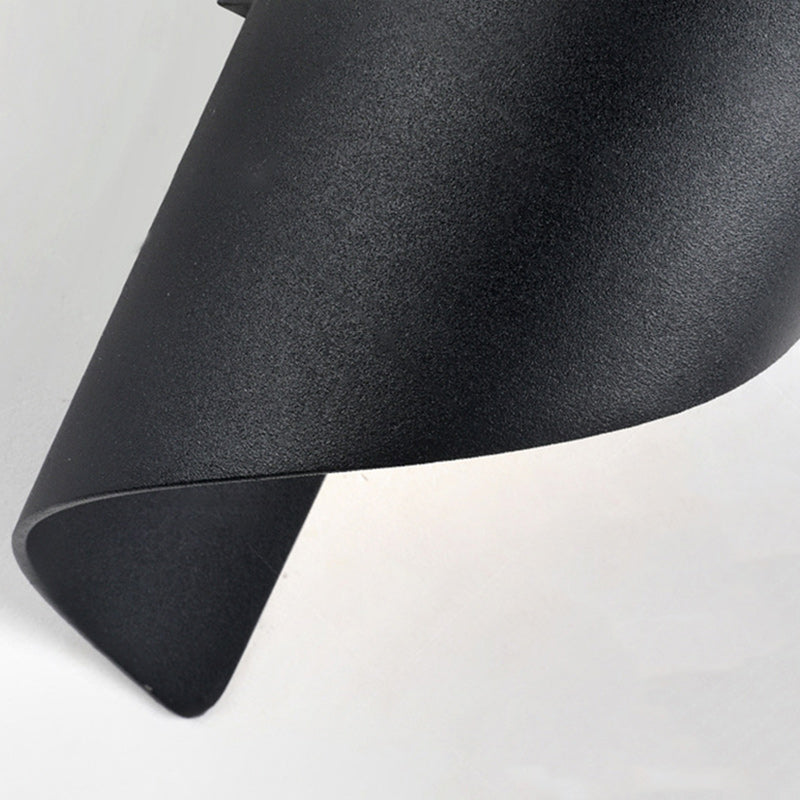 Norvo | Moderne Minimalistisk Vanntett Spiral Aluminiums Akryl LED Vegglampe for Soverom