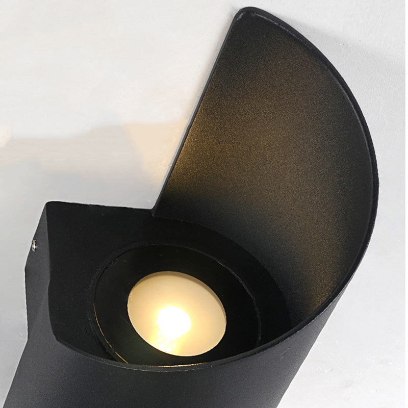 Norvo | Moderne Minimalistisk Vanntett Spiral Aluminiums Akryl LED Vegglampe for Soverom