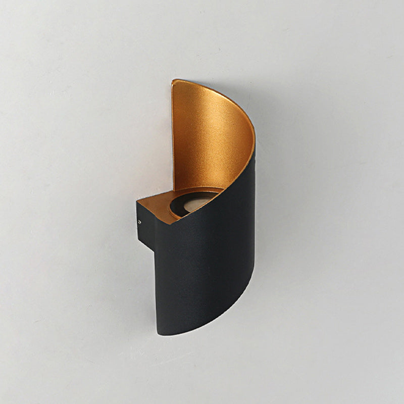 Norvo | Moderne Minimalistisk Vanntett Spiral Aluminiums Akryl LED Vegglampe for Soverom