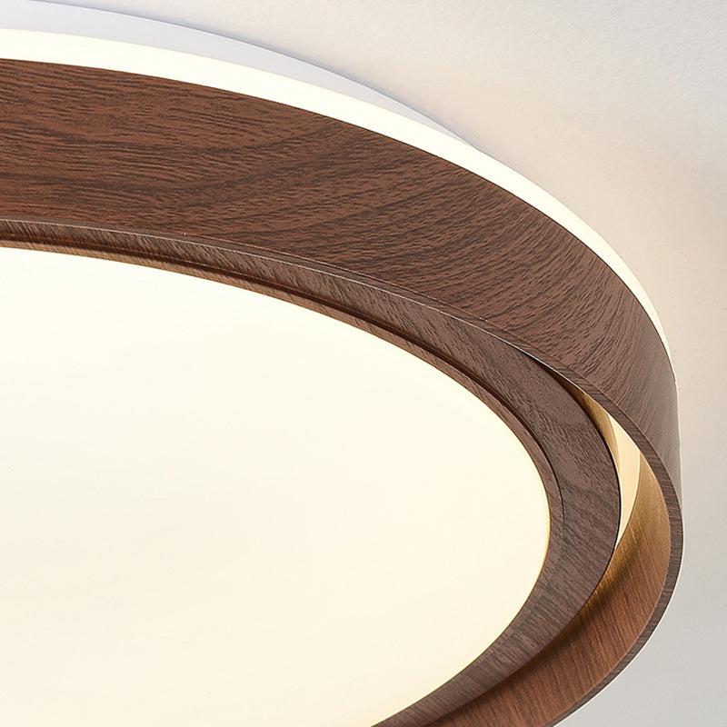 Norvo | Enkelhet Jern Akryl Rund LED Taklampe for Soverom