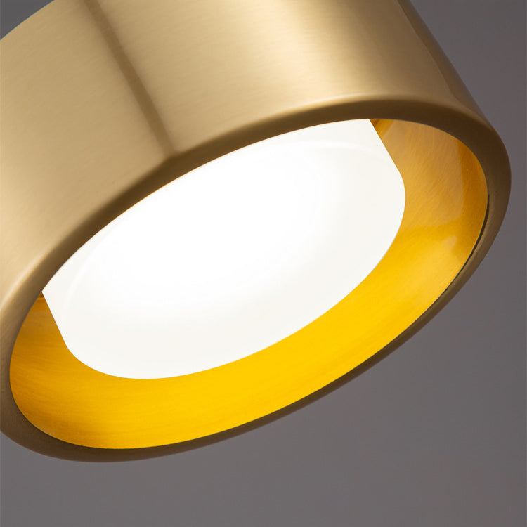 Norvo | Minimalistisk Rund Sylinder Jern LED Pendellampe for Soverom