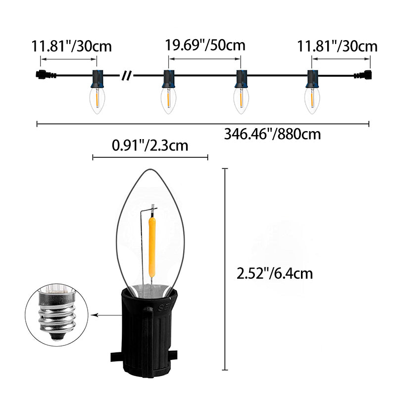 Norvo | Moderne Minimalistisk Vanntett Solvannskapsel Plast 12/25-Lykt Landskapsbelysning Utendørs Lyskilde For Hage
