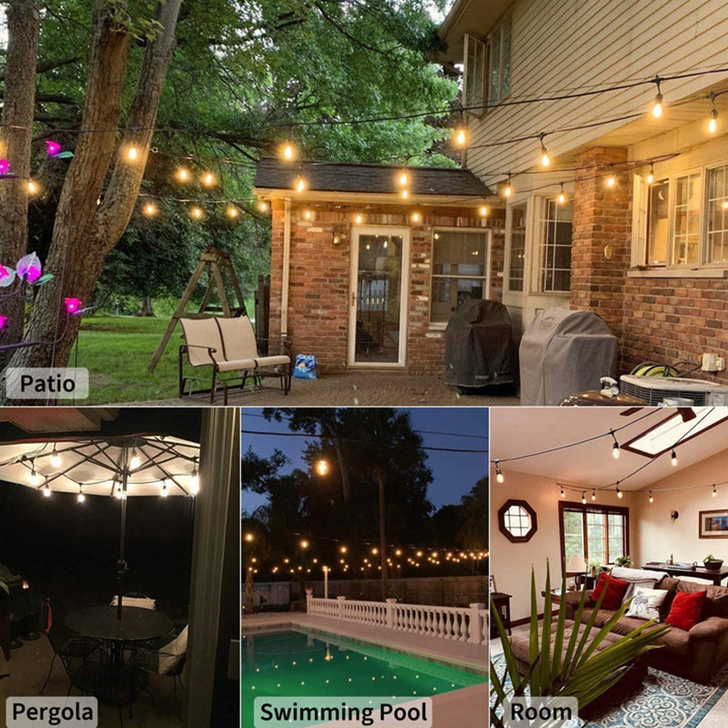 Norvo | Modern Minimalist Rund Lang Linje Glass Jern LED Lysstreng For Hage