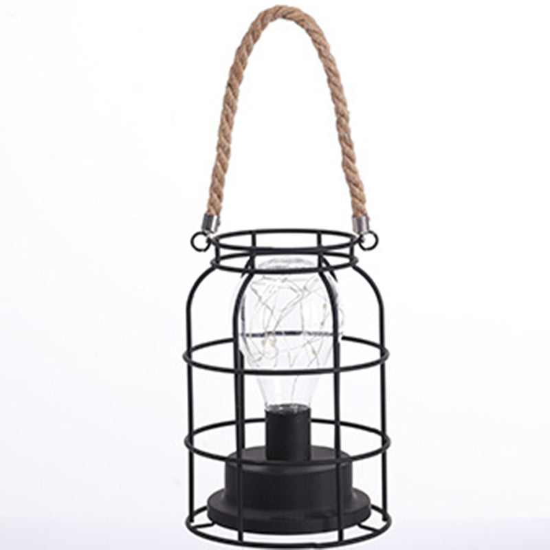 Norvo | Moderne Minimalist Vertikale Stripete Firkantrund Jern LED Bordlampe For Stue