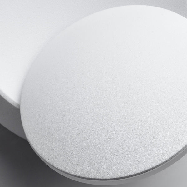 Norvo | Moderne nordisk jern rund eklips roterbar LED vegglampe for nattbord