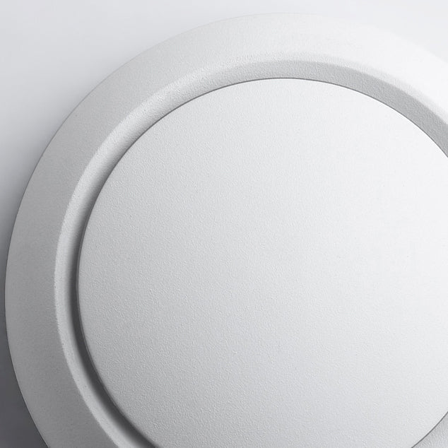 Norvo | Moderne nordisk jern rund eklips roterbar LED vegglampe for nattbord