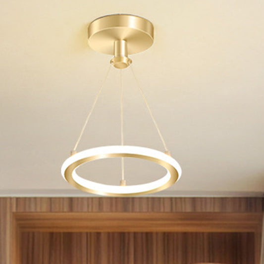 Norvo | Moderne Nordisk Rund Metall Silica LED Semi-Flush Mount Taklampe for Korridor