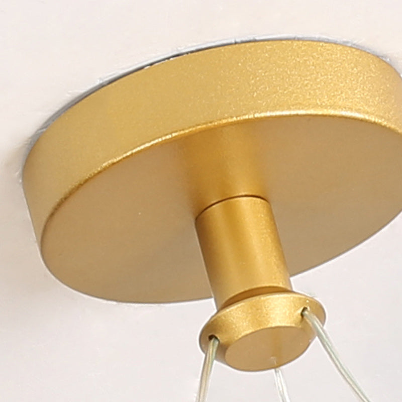 Norvo | Moderne Nordisk Rund Metall Silica LED Semi-Flush Mount Taklampe for Korridor