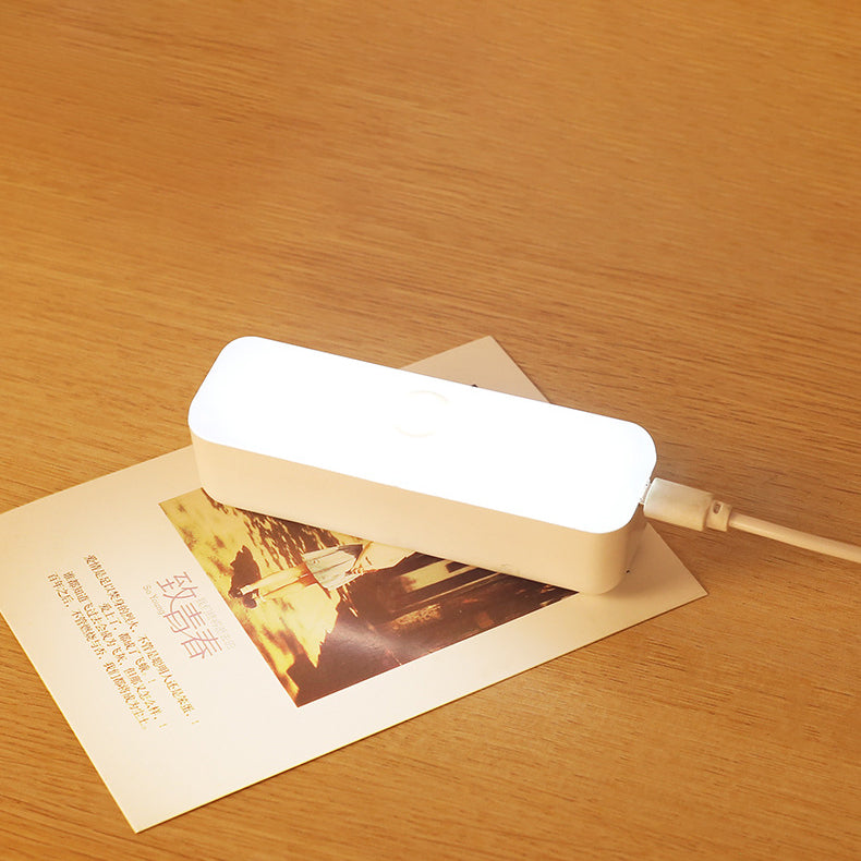 Norvo | Moderne Minimalistisk Oppladbar Magnetisk Sugkopps Plaststrimm Rectangulær LED Vegglampe Nattlampe For Studering