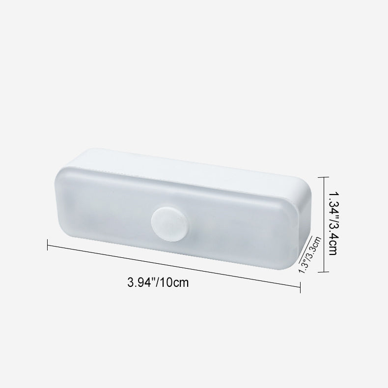 Norvo | Moderne Minimalistisk Oppladbar Magnetisk Sugkopps Plaststrimm Rectangulær LED Vegglampe Nattlampe For Studering