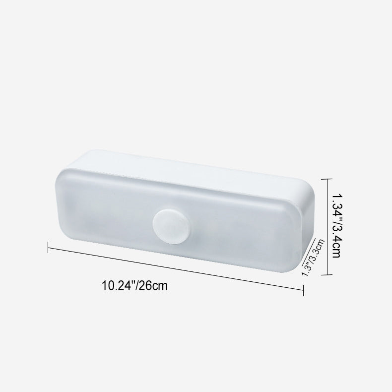 Norvo | Moderne Minimalistisk Oppladbar Magnetisk Sugkopps Plaststrimm Rectangulær LED Vegglampe Nattlampe For Studering