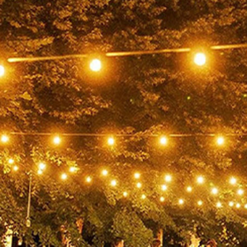 Norvo | Moderne Art Deco Solvann Vannavstøtende Kobber PVC 15-pærs LED Lyslenke Utendørs Lys For Hage