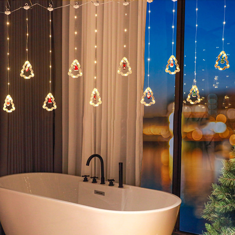 Norvo | Moderne Art Deco USB Batteri Vanntett Juletre PVC PS LED Lyslenker For Soverom