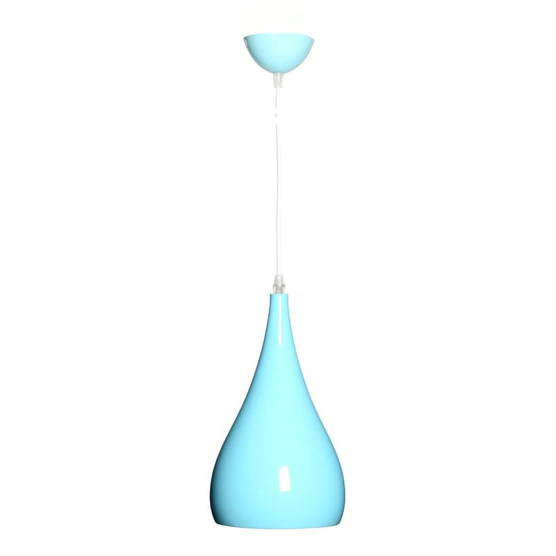 Norvo | Nordic Iron Wood Aluminium Pumpkin Water Drop 1-Lyskilde Pendellampe for Spisestue
