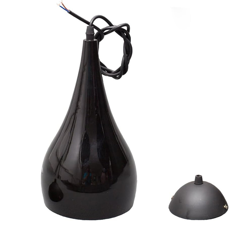 Norvo | Nordic Iron Wood Aluminium Pumpkin Water Drop 1-Lyskilde Pendellampe for Spisestue