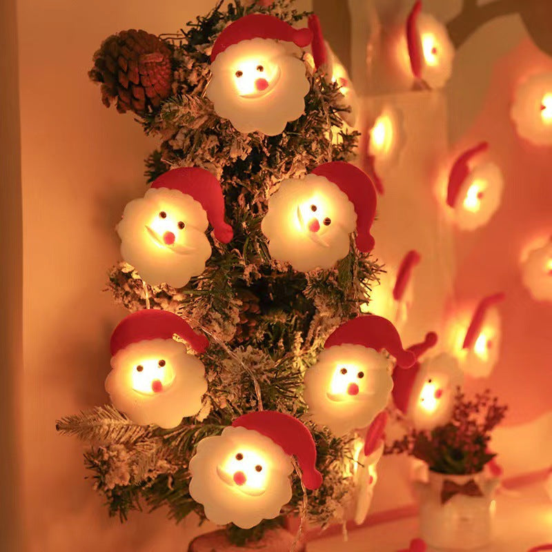 Norvo | Moderne Art Deco Batteri Kobbertråd Teppet Santa Snømann Rein Tegneserie Dekorasjon LED Lyskilder For Underholdningsrom