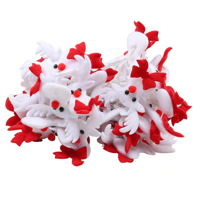 Norvo | Moderne Art Deco Batteri Kobbertråd Teppet Santa Snømann Rein Tegneserie Dekorasjon LED Lyskilder For Underholdningsrom