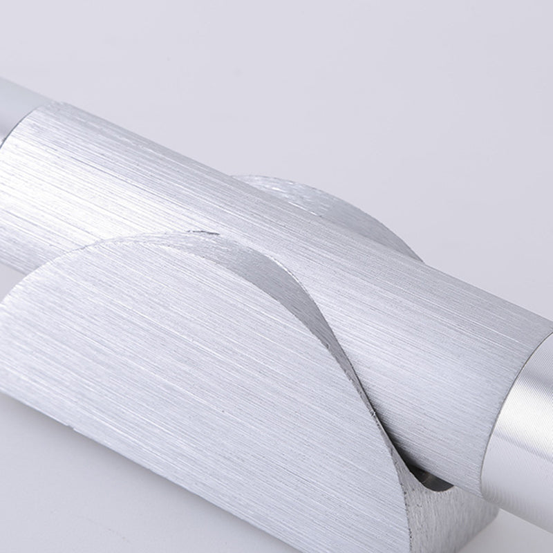 Norvo | Moderne industriell aluminium-akryl stripet børstet roterende LED vegglampe for gang