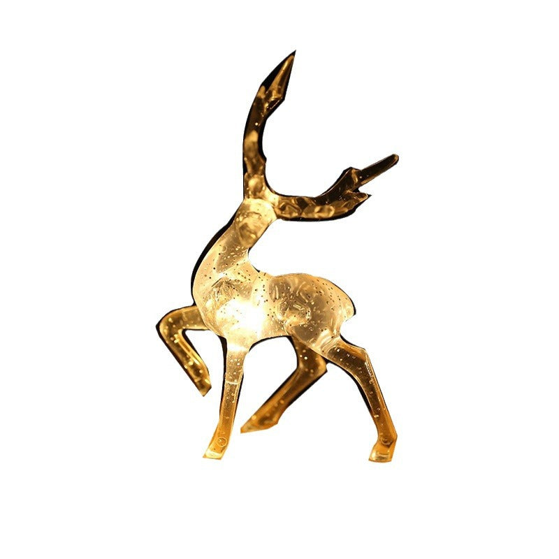 Norvo | Moderne kreativ solbatteri vanntett hjort plast dekorativ LED snorlys utendørs lys for hage