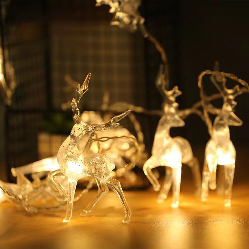 Norvo | Moderne kreativ solbatteri vanntett hjort plast dekorativ LED snorlys utendørs lys for hage