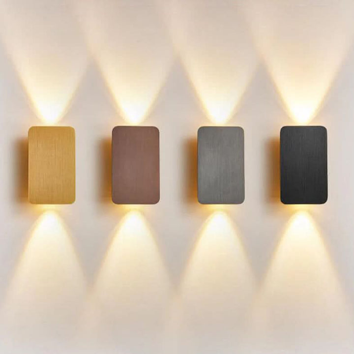 Norvo | Nordisk Minimalistisk Aluminium Rektangulær LED Vegglampe