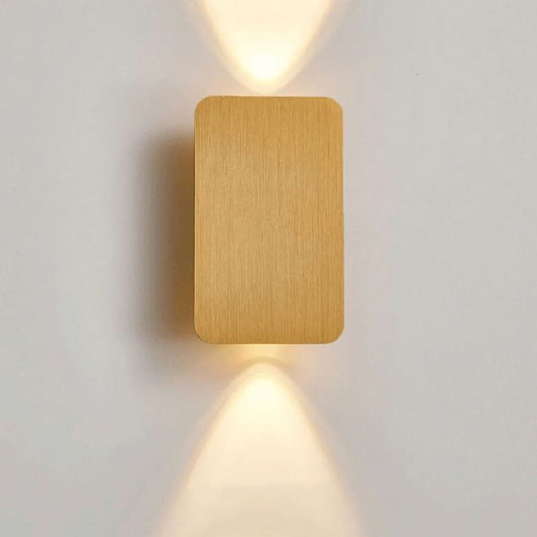 Norvo | Nordisk Minimalistisk Aluminium Rektangulær LED Vegglampe