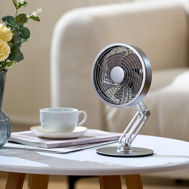 Norvo | Skrivebord 360¬∞ Rotérbar Sammenleggbar Metall Mini Vifte