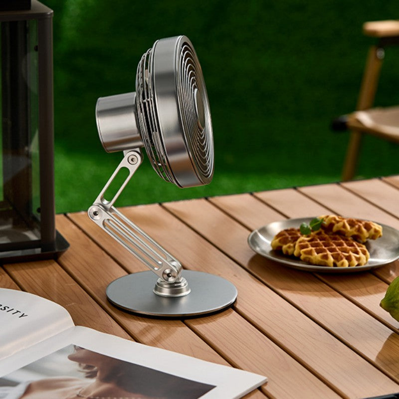 Norvo | Skrivebord 360¬∞ Rotérbar Sammenleggbar Metall Mini Vifte