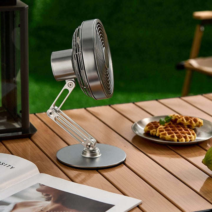 Norvo | Skrivebord 360¬∞ Rotérbar Sammenleggbar Metall Mini Vifte