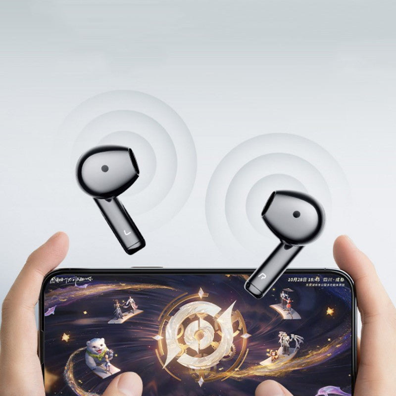 Norvo | Halv-in-ear trådløse Bluetooth-hodetelefoner med full kropp elektroplettering