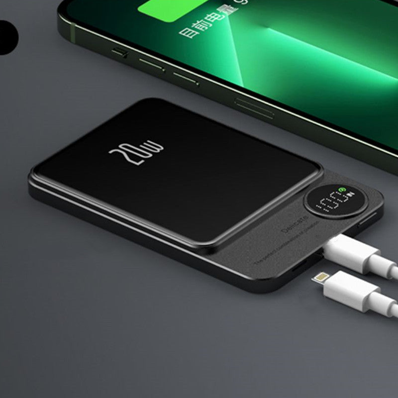 Norvo | 10000mAh Mini Bærbar LED Digital Display Magnetisk hurtiglading Power Bank