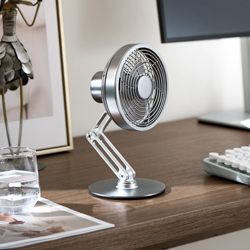 Norvo | Skrivebord 360¬∞ Rotérbar Sammenleggbar Metall Mini Vifte