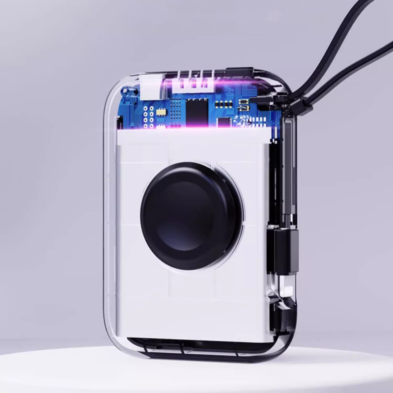 Norvo | Bærbar smarttelefonklokke 2-i-1 med innebygd datakabel og powerbank