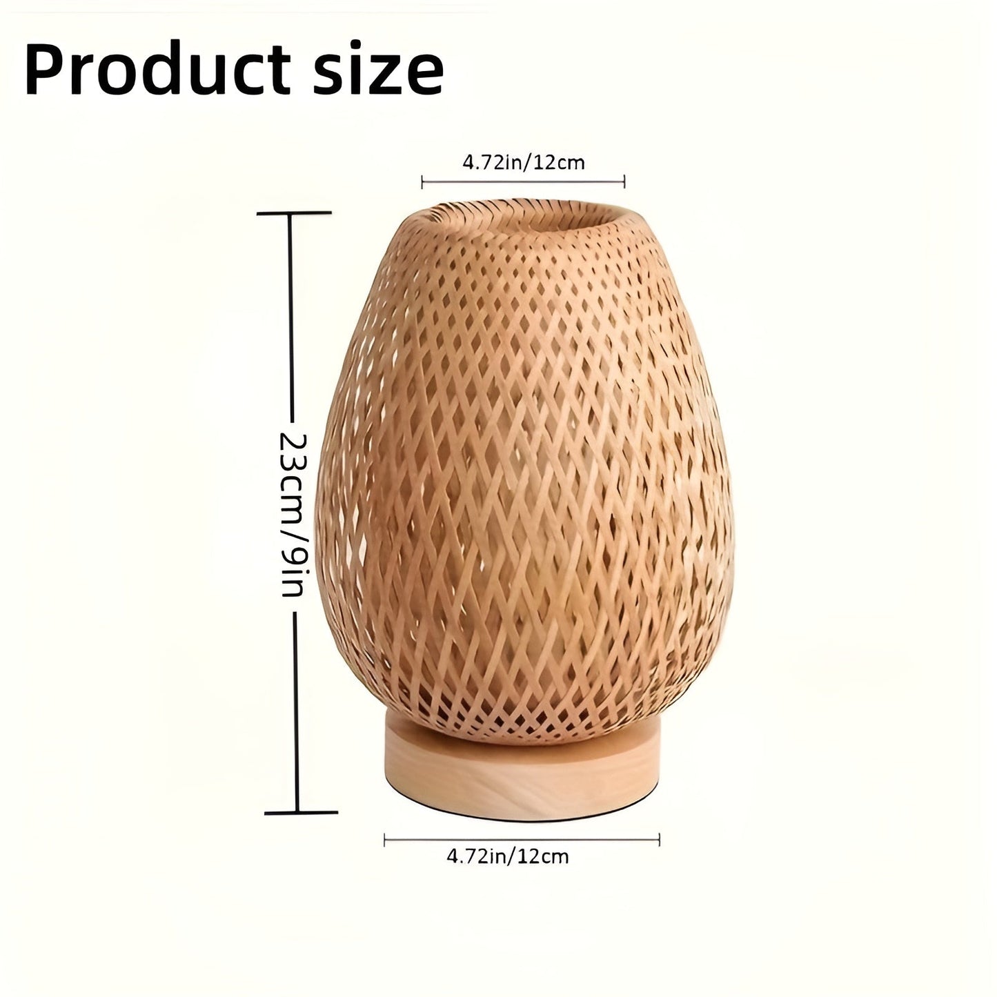 Norvo | Bamboo Bordlampe med USB Strømforsyning – Bærekraftig og Energisparende Design